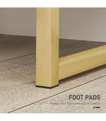 HOMCOM Bedside Table with 2 Drawers for Bedroom, Living Room, White