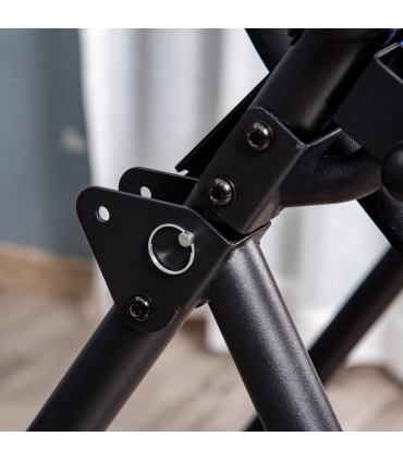 HOMCOM Foldable Gravity Inversion Table, Fitness Bench w/ Soft Ankle Cushions