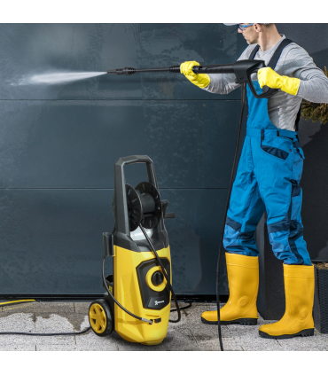DURHAND Portable Power Washer 1800W, 150 Bar, 510 L/h for Garden, Yellow