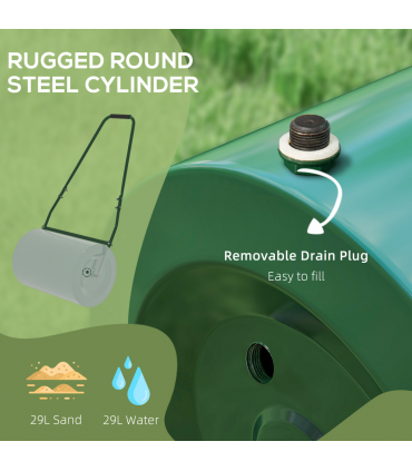 Heavy-Duty Lawn Roller - Efficient Flattening Tool for Perfect Lawns