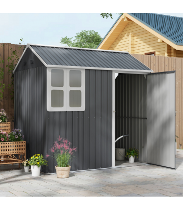 Galvanised Steel Storage Shed - Durable Design & Ample Space 7x6ft