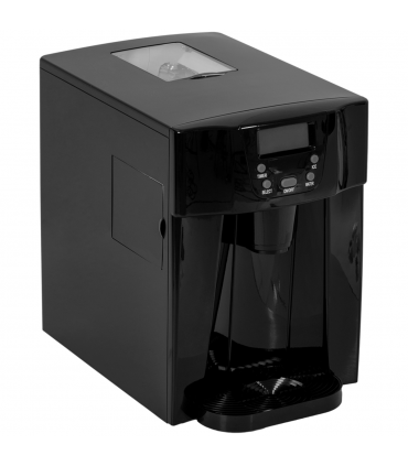 HOMCOM Ice Maker Machine and Water Dispenser No Plumbing Required Black