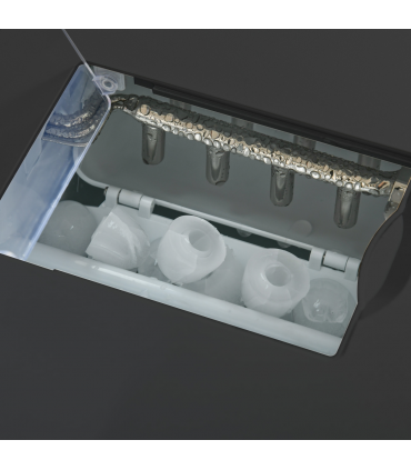 HOMCOM Ice Maker Machine and Water Dispenser No Plumbing Required Black