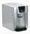HOMCOM Ice Maker Machine and Water Dispenser No Plumbing Required Silver