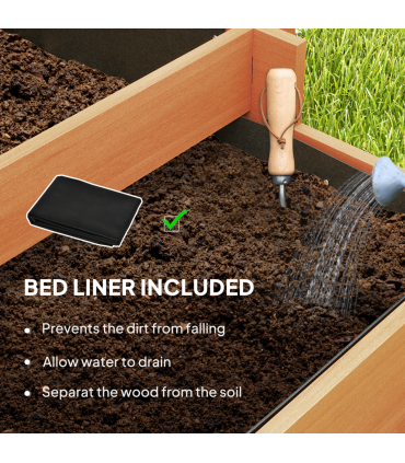 Climbing Plant Trellis with Planters - Durable Fir Wood Garden Feature