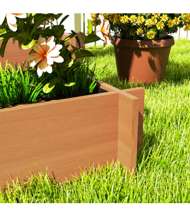 Climbing Plant Trellis with Planters - Durable Fir Wood Garden Feature