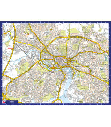 A to Z Map of  Ipswich 1000 Piece Jigsaw