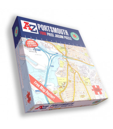 A to Z Map of  Portsmouth 1000 Piece Jigsaw