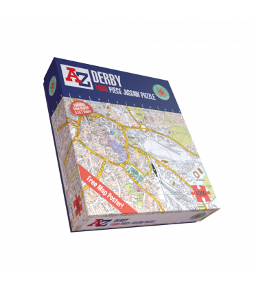 A to Z Map of  Derby 1000 Piece Jigsaw