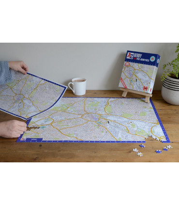 A to Z Map of  Derby 1000 Piece Jigsaw