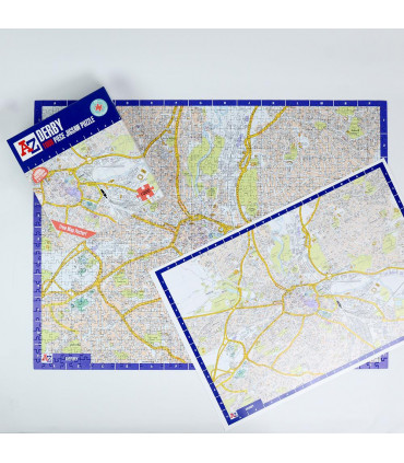 A to Z Map of  Derby 1000 Piece Jigsaw