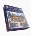 Dogs in a Christmas Cottage Garden 1000 Piece Jigsaw Puzzle