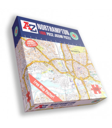A to Z Map of  Northampton 1000 Piece Jigsaw