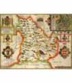 Breconshire Historical Map 1000 Piece Jigsaw Puzzle (1610)