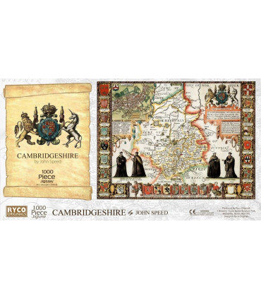 Cambridgeshire Historical Map 1000 Piece Jigsaw Puzzle (1610)