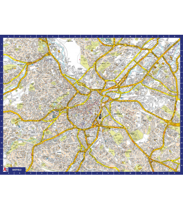 A to Z Map of  Sheffield 1000 Piece Jigsaw