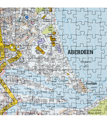 A to Z Map of Aberdeen 1000 Piece Jigsaw