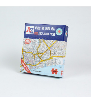 A to Z Map of  Kingston Upon Hull 1000 Piece Jigsaw