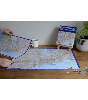 A to Z Map of  Kingston Upon Hull 1000 Piece Jigsaw