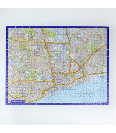 A to Z Map of  Kingston Upon Hull 1000 Piece Jigsaw