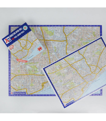 A to Z Map of  Kingston Upon Hull 1000 Piece Jigsaw