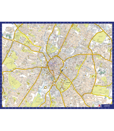 A to Z Map of  Leicester 1000 Piece Jigsaw