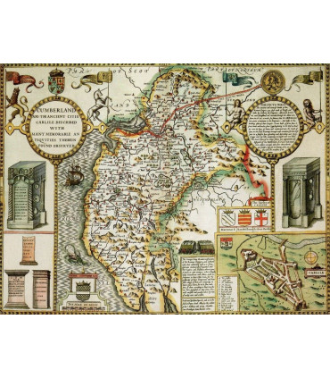 Cumberland Historical Map 1000 Piece Jigsaw Puzzle (1610)