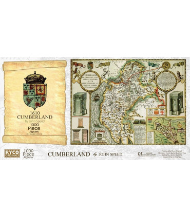 Cumberland Historical Map 1000 Piece Jigsaw Puzzle (1610)