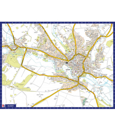 A to Z Map of  Salisbury 1000 Piece Jigsaw