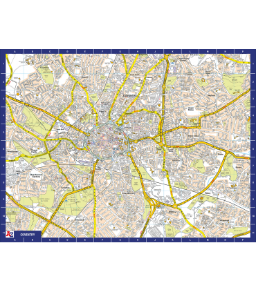 A to Z Map of  Coventry 1000 Piece Jigsaw