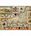 Cornwall Historical Map 1000 Piece Jigsaw Puzzle (1610)