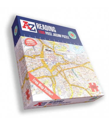 A to Z Map of  Reading 1000 Piece Jigsaw