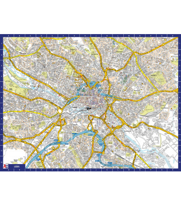 A to Z Map of  Leeds 1000 Piece Jigsaw