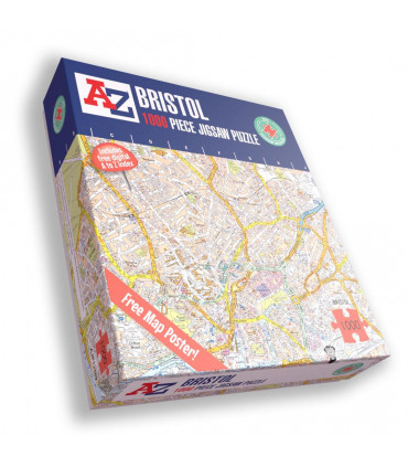 A to Z Map of Bristol 1000 Piece Jigsaw