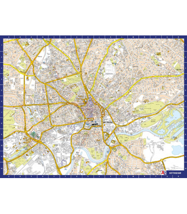 A to Z Map of  Nottingham 1000 Piece Jigsaw