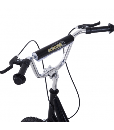 HOMCOM Teen Scooter Adjustable Height Dual Brakes Rubber Wheels Kickstand,