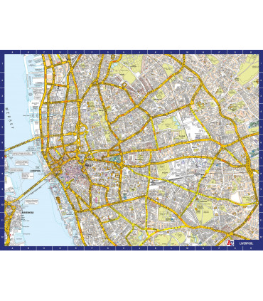 A to Z Map of  Liverpool 1000 Piece Jigsaw