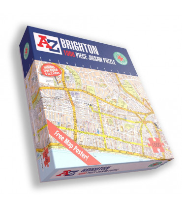 A to Z Map of  Brighton 1000 Piece Jigsaw