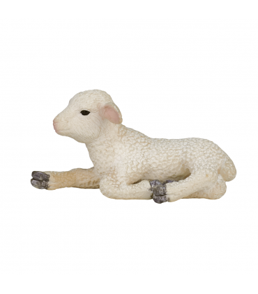 Lamb Lying Down Toy  Farm Animal Figurine