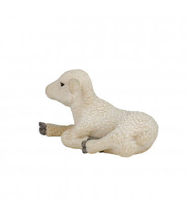 Lamb Lying Down Toy  Farm Animal Figurine