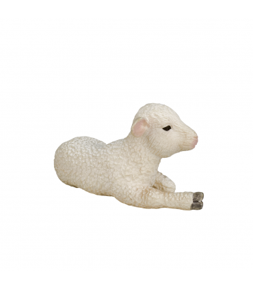 Lamb Lying Down Toy  Farm Animal Figurine