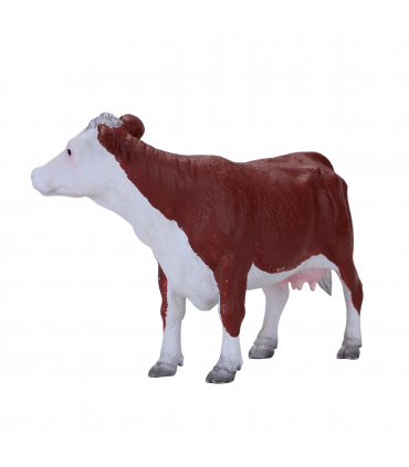 Hereford Cow Toy  Realistic Farm Animal Figurine