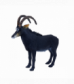 Giant Sable Antelope Toy  Realistic African Wildlife Figure