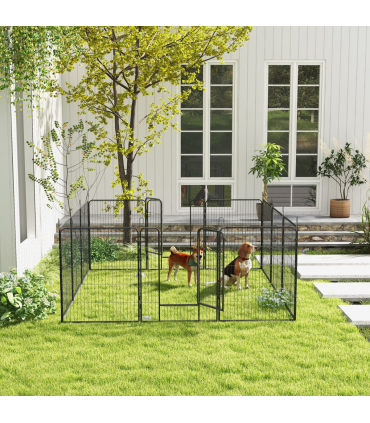 Heavy Duty Puppy Play Pen, 12 Panels Pet Exercise Pen, for Indoors, Outdoors