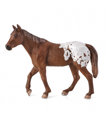 Appaloosa Stallion Chestnut Blanket  Realistic Horse Toy