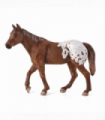 Appaloosa Stallion Chestnut Blanket  Realistic Horse Toy