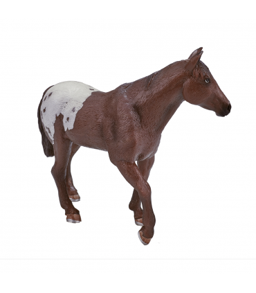 Appaloosa Stallion Chestnut Blanket  Realistic Horse Toy