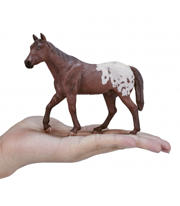 Appaloosa Stallion Chestnut Blanket  Realistic Horse Toy