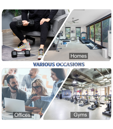 Hexagonal Dumbbells Kit Weight Lifting Exercise for Home Fitness 2x6kg HOMCOM