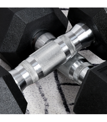 Hexagonal Dumbbells Kit Weight Lifting Exercise for Home Fitness 2x6kg HOMCOM
